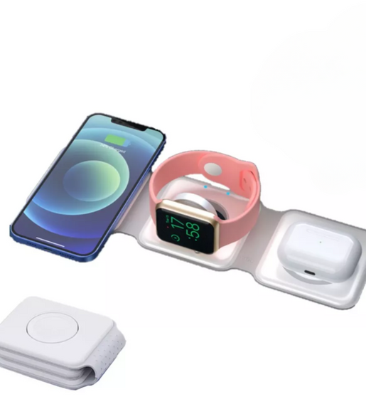 Carregador Dobravél Magsafe 3 em 1- Branco