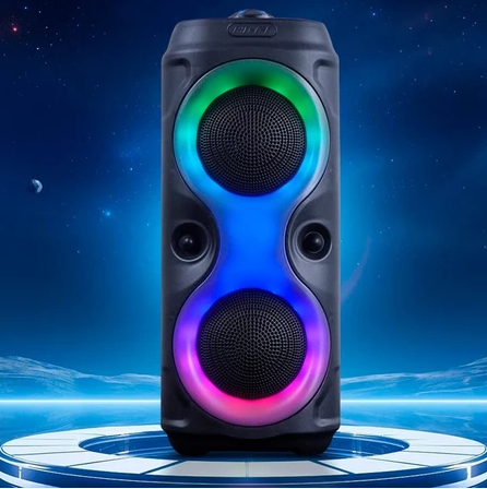 CAIXA DE SOM LED BLUETOOH COM LED RGB