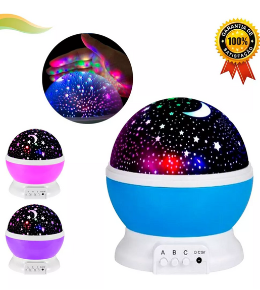 Luminaria Projetor De Estrela Globo Abajur Universo 360º