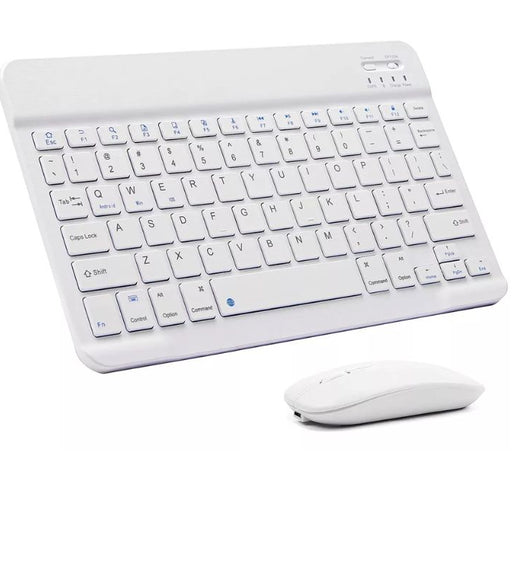 Kit Teclado + Mouse Sem Fio Bluetooth Para Notebook e Tablet