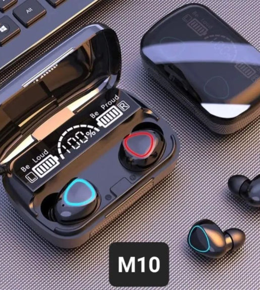 Fone Bluetooth M10 Sem Fio Display Digital - Preto