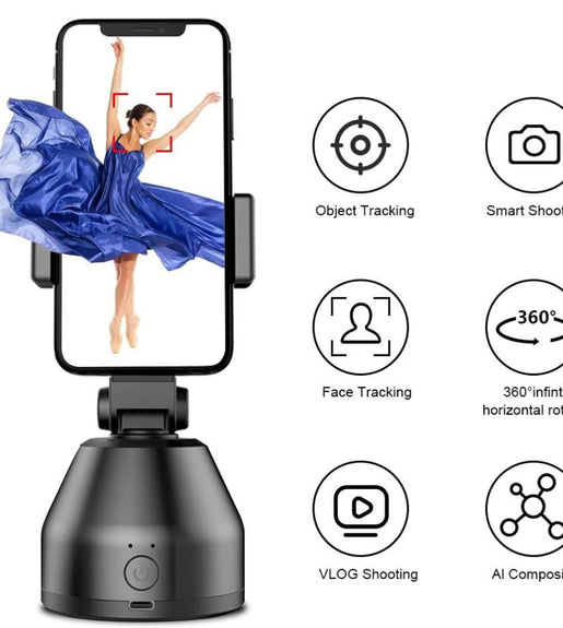 Suporte para Celular Inteligente 360° Rastreamento Facial